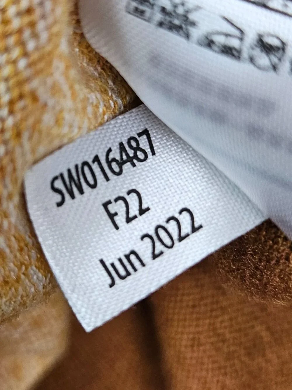 Smartwool Shadow Pine Colorblock Sweater in Honey Gold/Natural Donegal Marl S